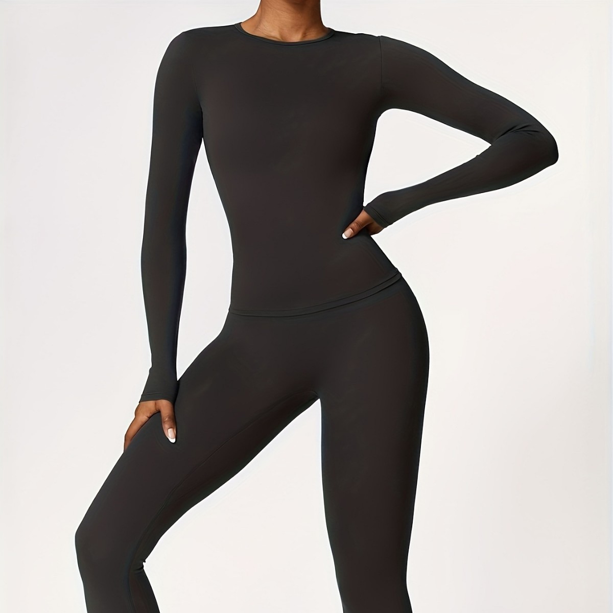 Pilates Yoga Fitness - Tight-fitting yoga suit slim long-sleeved outdoor