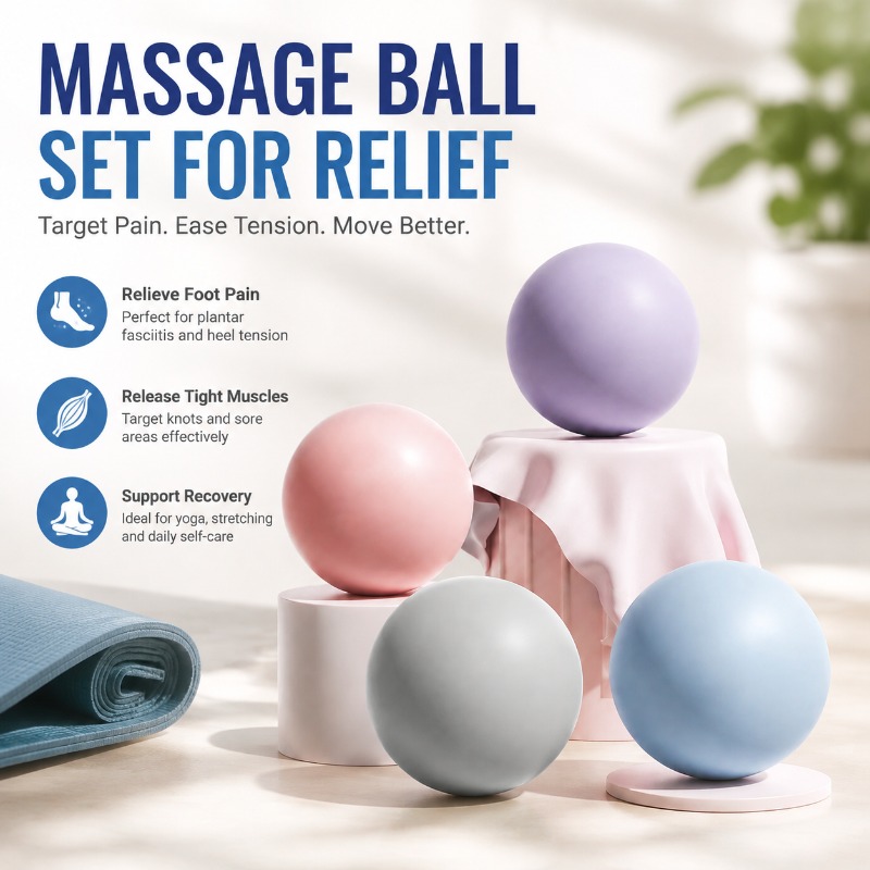 Pilates Ball Mini - Silicone Fitness Fascia Ball Solid Massage