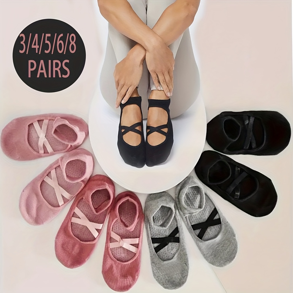 Pilates Yoga Gifts - Women's non slip yoga socks with