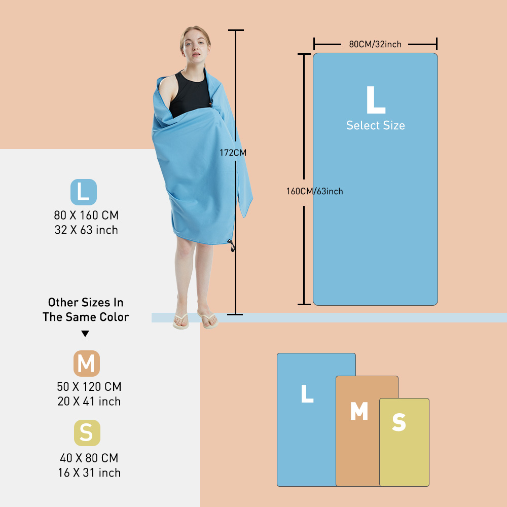 Microfiber Towel Quick Dry Tow - огляд і ціна Pilates Yoga Towel