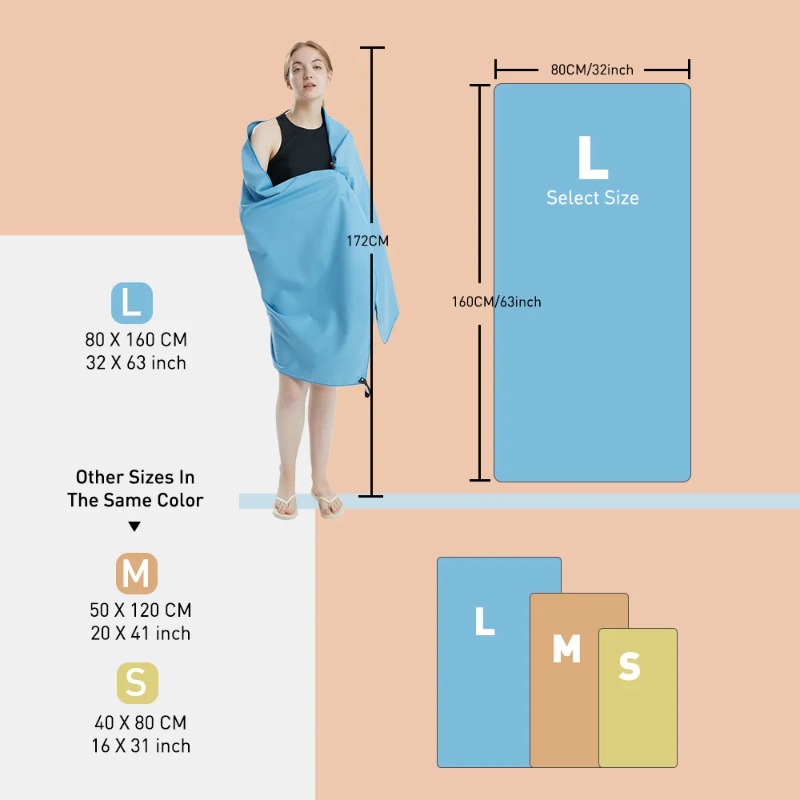 Microfiber Towel Quick Dry Tow - огляд і ціна Pilates Yoga Towel