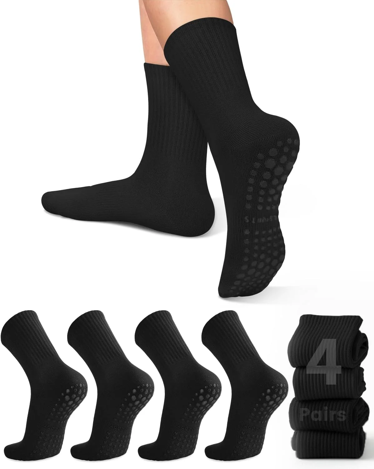 4 pairs of women's yoga socks, - огляд і ціна Pilates Yoga &A