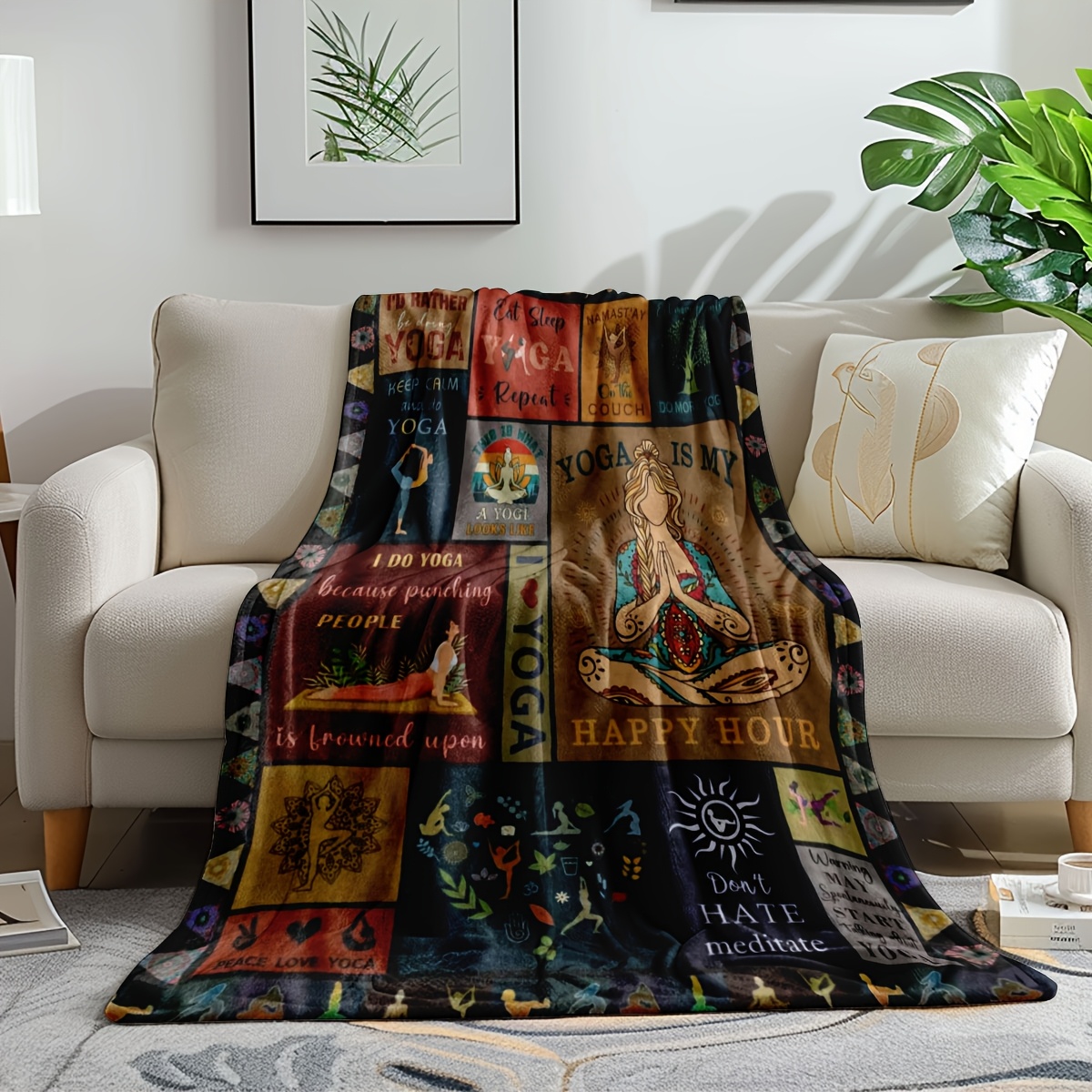 Yoga Blanket, Inspirational Qu - огляд і ціна Pilates Yoga Quotes