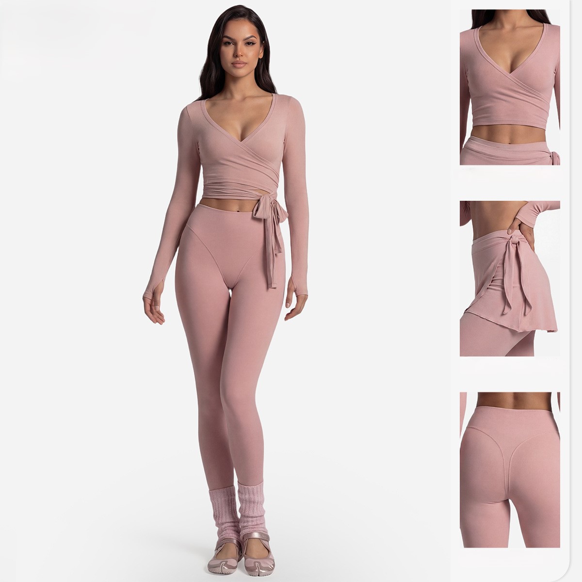 Long Sleeve Yoga Top Cross Fro - огляд і ціна Pilates Yoga Core