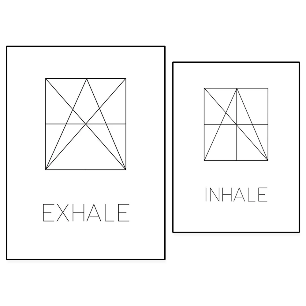 Breathe Breathe Print, Wall Ar - огляд і ціна Pilates Yoga Gifts