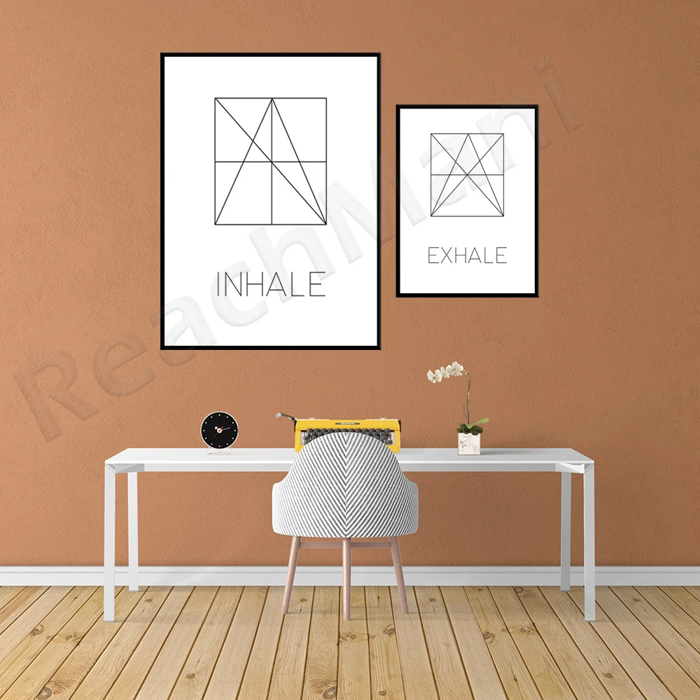Breathe Breathe Print, Wall Ar - огляд і ціна Pilates Yoga Gifts
